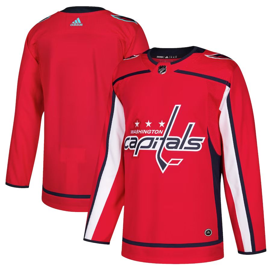 Men Washington Capitals adidas Red Home Authentic Blank NHL Jersey->customized nhl jersey->Custom Jersey